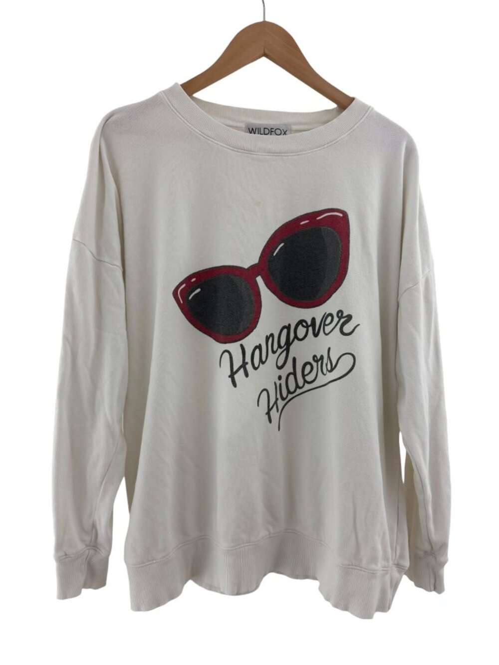 Wildfox Oversized Hangover Hiders Roadtrip Sweatshirt Sunglasses Size S Baggy